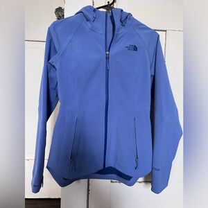NORTH FACE GORE-TEX Apex Flex hooded waterproof rain jacket.  Women’s XS, blue.